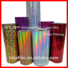 Holographischer reflektierender Film / Hologrammfilm für Laminierung / farbiger Polyesterfilm